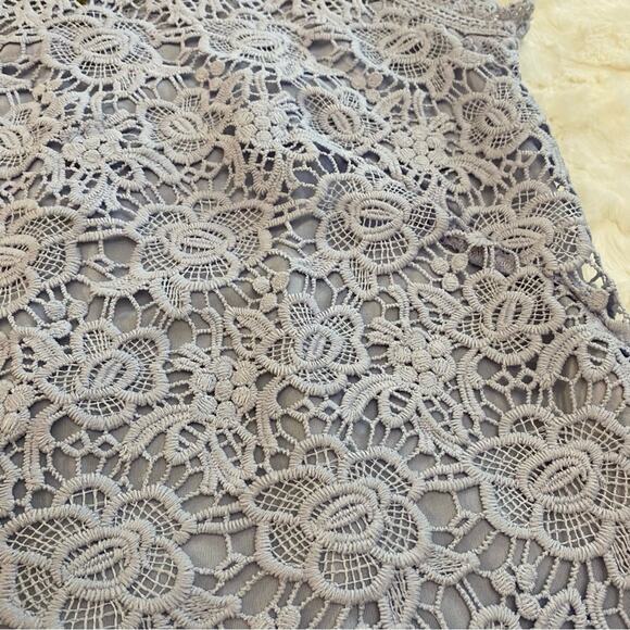 Nanette Lepore Spring Bloom Iris Bliss Floral Lace Sleeveless Blouse Tank Medium - Picture 5 of 15